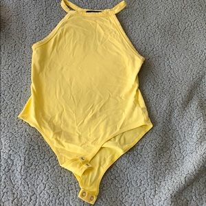 Yellow bodysuit